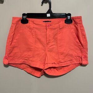 GAP Coral Women's Linen Blend Shorts, size 6